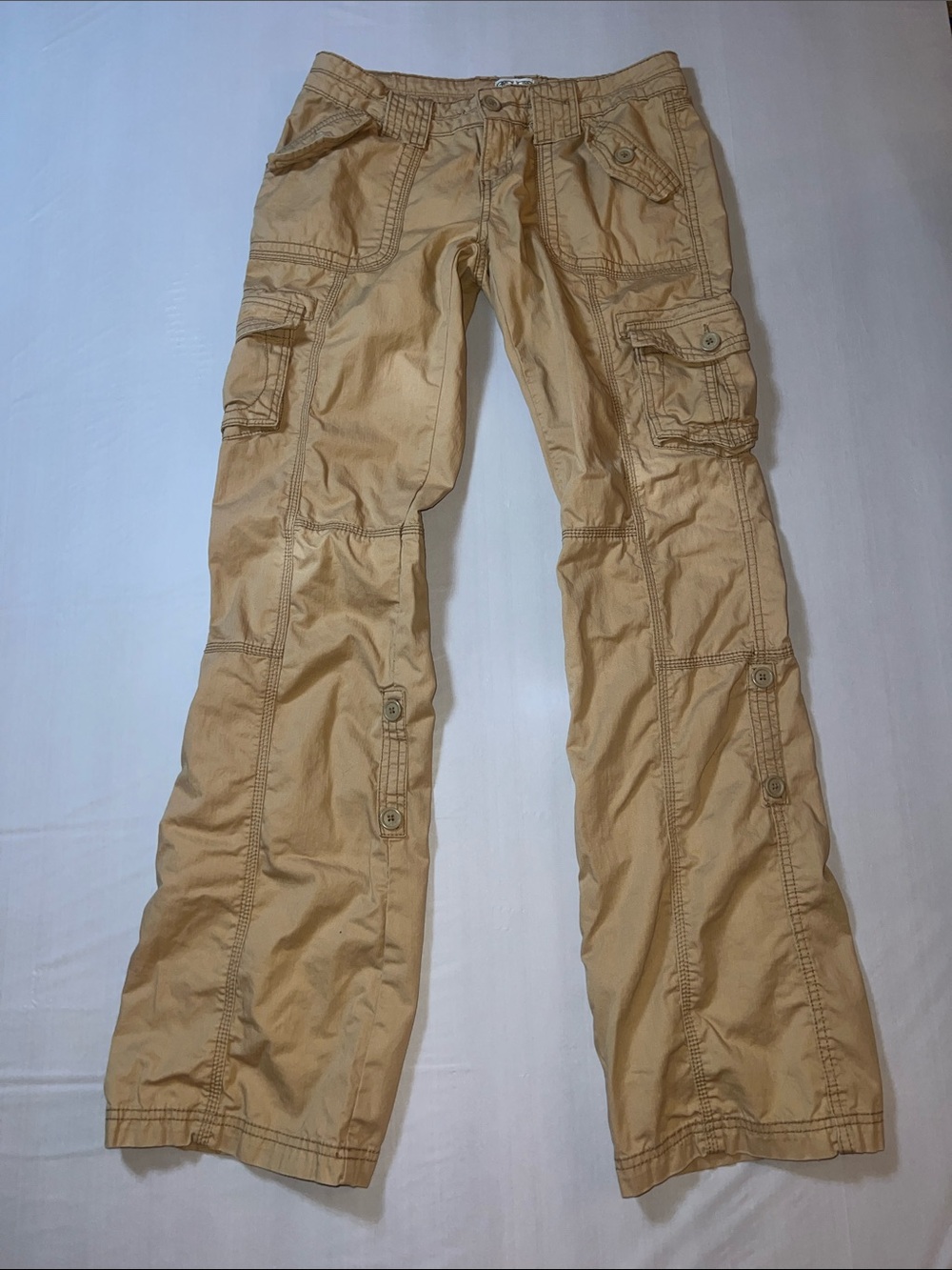 Aeropostale Women’s Tan Cargo Pants with Multiple Pocket Details